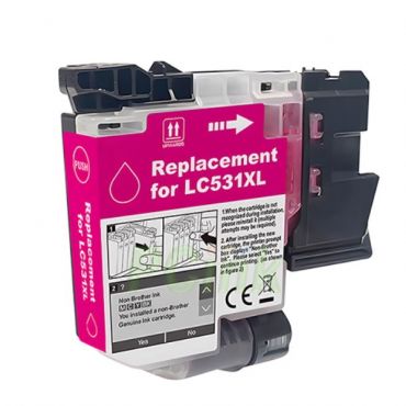 Brother LC531XLM 紅色相容墨水匣 LC-531XLM