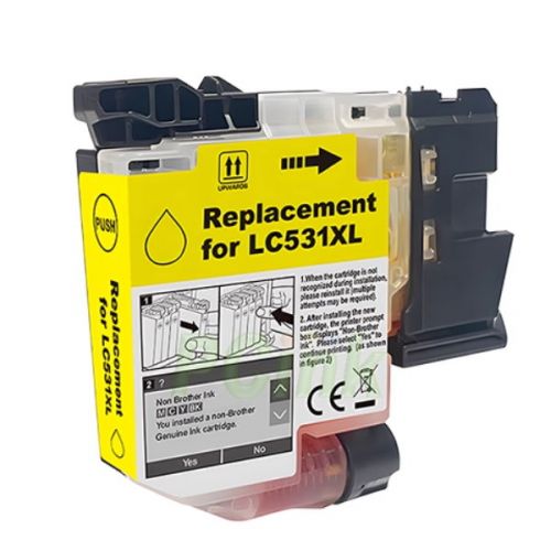 Brother LC531XLY 黃色相容墨水匣 LC-531XLY