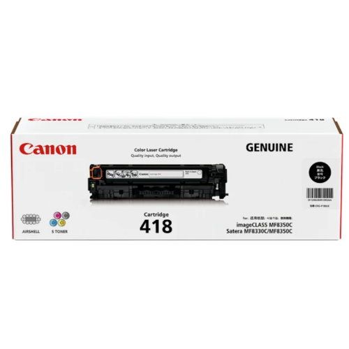 Canon CRG-418bk 黑色原廠碳粉匣 MF8350cdn / MF8360cdn / MF8580cdw / MF729cdw