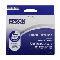 EPSON S015016 / S015535 原廠色帶 LQ-680C (10盒)