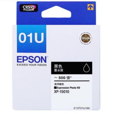EPSON  T01U150 黑色原廠墨水匣 NO.01U