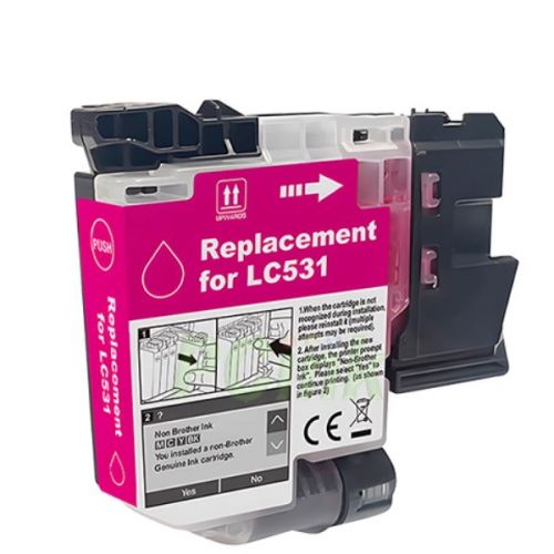 Brother LC531M 紅色相容墨水匣 LC-531M