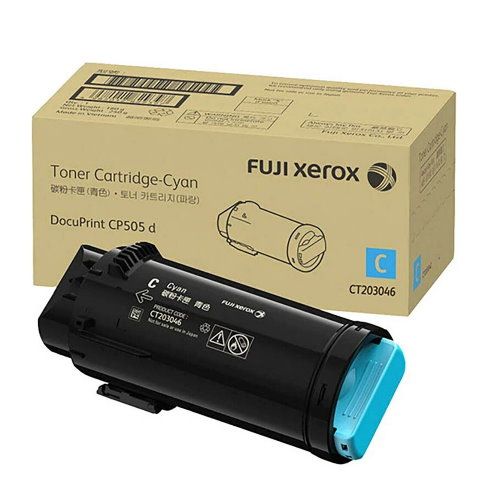 FujiXerox CT203046 藍色原廠碳粉匣 CP505d