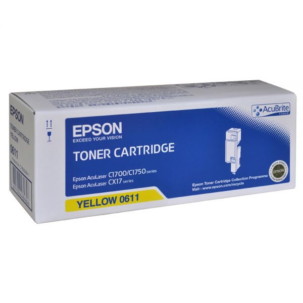 EPSON S050611 黃色原廠碳粉匣 C1700