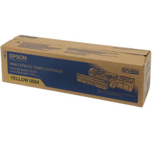 EPSON S050554  黃色原廠碳粉匣 C1600